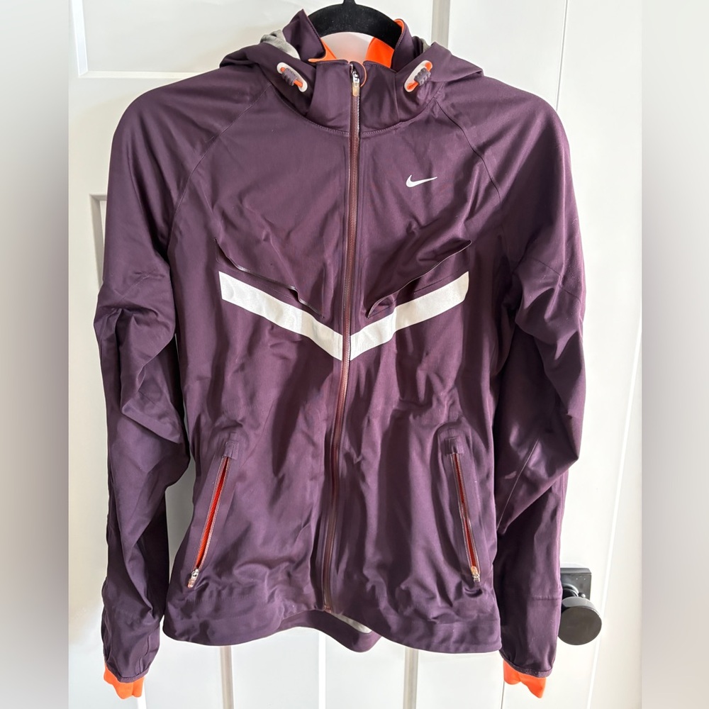 Nike Plum and Neon Orange Running Jacket